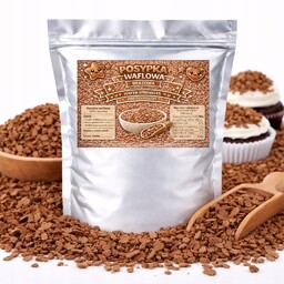 Posypka Waflowa Brązowa - dekoracja tortu ciast babeczek