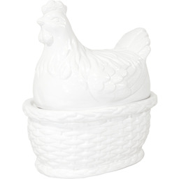 Figurka wielkanocna pojemnik ceramiczny kura 25x21,5x14,5 100221