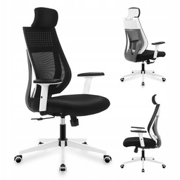 Fotel biurowy obrotowy Mark Adler czarny ergonomiczny regulowany