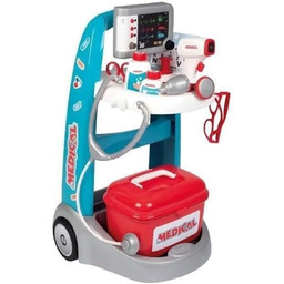 Smoby 7600340207 Elektroniczny wózek medyczny z dźwiękiem, duży