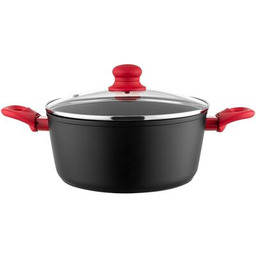 Garnek aluminiowy Mars z pokrywką 24 cm 4,3