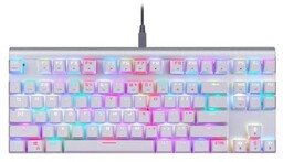Motospeed Klawiatura mechaniczna CK101 RGB (biała)