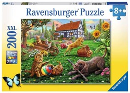 Ravensburger PUZZLE XXL 200 ZWIERZAKI W OGRODZIE
