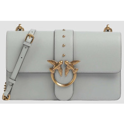 PINKO Szara kopertówka Love One Mini St. Cl