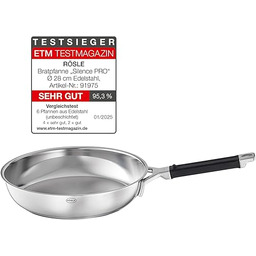 RÖSLE SILENCE PRO patelnia, wysokiej jakości patelnia ze