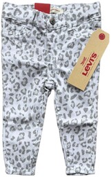 Spodnie dziecięce Levi''s Super Skinny bawełniane białe