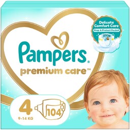 Pampers Premium Care rozmiar 4, 104 pieluszki, 9kg-14kg