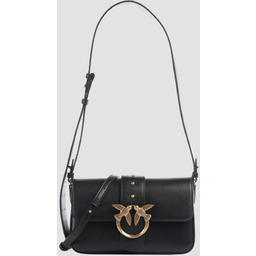 PINKO Czarna kopertówka Love One Mini Slouchy Fl