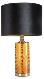 Lampa stołowa BRENDA na podstawie z przezroczystego szkła