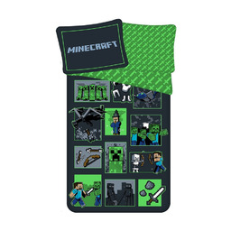 Jerry Fabrics Pościel bawełniana 140x200 Minecraft 1384 Survival
