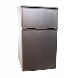 Mała lodówka z zamrażalnikiem 89L 85cm Inox
