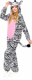 amscan 9908783 Zebra One Size Plus Size, White,