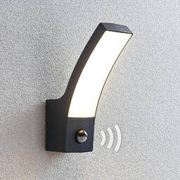 Lampa zewnętrzna z czujnikiem ruchu Ilvita Lindby, czarny,