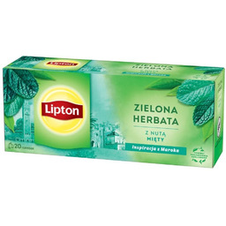 Zielona herbata Lipton z nutą mięty 20x1,3g