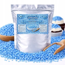 Posypka Waflowa Niebieska - dekoracja tortu ciast babeczek