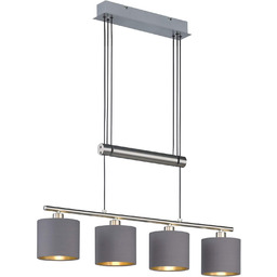 Lampa wisząca regulowana do jadalni nad stół klosze