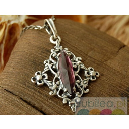 LIZ - srebrny wisior z ametystem