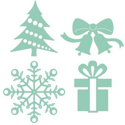 Zestaw Wykrojników Święta Dpcraft 4 Szt.