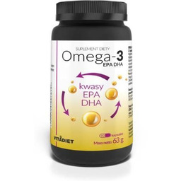 VITADIET Omega 3 EPA DHA, 90 kaps. KRÓTKA