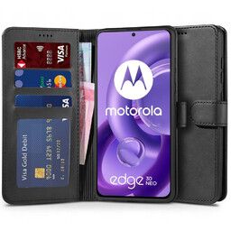 Etui Wallet Portfel z Klapką do Motorola Edge
