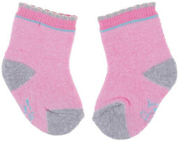 2-pak Skarpety frotte ciepłe wzorzyste Yoclub (0-9m) różowe,