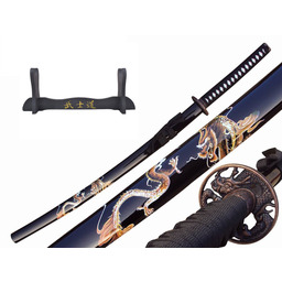 SAMURAJSKI MIECZ KATANA Z POCHWĄ + stojak 4KM80-405BK