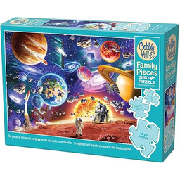 Cobble Hill 3847005 podróż kosmiczna, rodzinne puzzle, 350