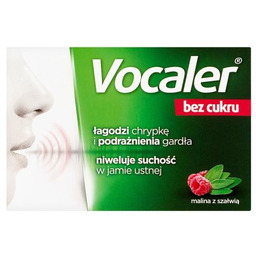VOCALER bez cukru, 12 pastylek do ssania
