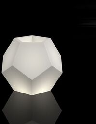 Geometryczna donica podświetlana Alma 53 cm