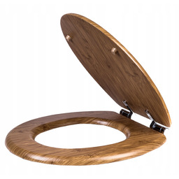 Deska sedesowa uniwersalna Mdf Bambus Wolnoopadająca