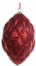 EUROCINSA Ref.27216 zawieszka w kształcie ananasa szkło czerwone