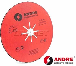 ANDRE Tarcza fibrowa - 178MM x 22,2MM, ziarnistość