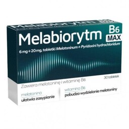MELABIORYTM B6 Max, Lek z melatoniną i witaminą