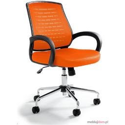 Fotel AWARD Unique Czarno-pomarańczowy