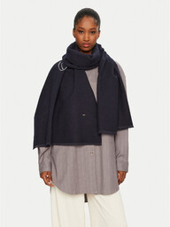 Szalik Tommy Hilfiger Logo AW0AW17352 Granatowy