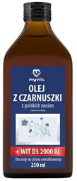 Olej z Czarnuszki z Witaminą D3, MyVita, 250ml