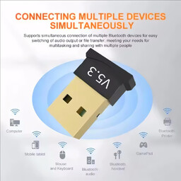 Adapter USB Bluetooth 5.3 do 6 urządzeń