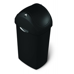 simplehuman Kosz na śmieci 40L uchylny - czarny