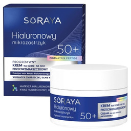 SORAYA Hialuronowy mikrozastrzyk Progresywny krem przeciwzmarszczkowy 50+