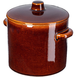 Garnek kamionkowy Athena 1.5L 17cm z pokrywką