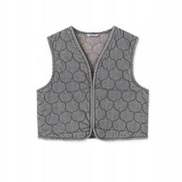 Kamizelka Mayoral 7319.10 pikowana wierzchnia jeansowa szara r.140