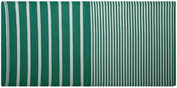 Beliani Dywan zewnętrzny 90 x 180 cm zielono-biały