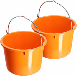 Wiadro budowlane Kanan 20L, pomarańczowe 2 szt.