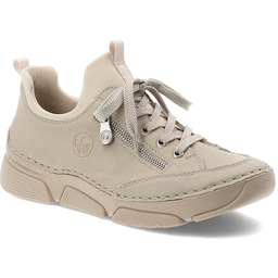 Rieker Beżowe Półbuty Stylowe Obuwie Damskie