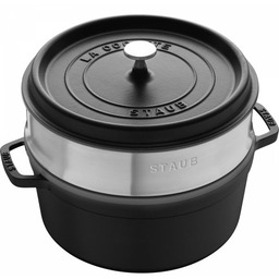 Staub Garnek żeliwny Okrągły Z Wkładem 3.8l Czarny