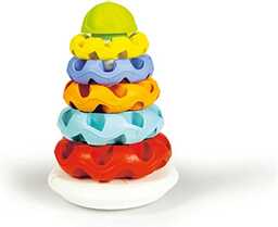 Clementoni Stacking Rings Baby Klocki, Wielokolorowy, Od 6