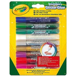 Crayola, Klej Brokatowy, 9 Kolorów