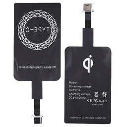 Adapter Typu-c Do Ładowania Indukcyjnego Qi 5V 1000
