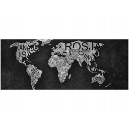 100x40cm World Map obraz drewno