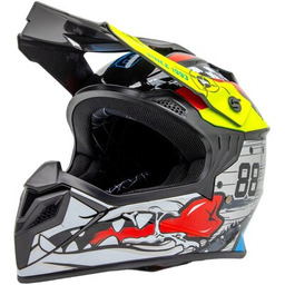 TORQ Kask motocyklowy TORQ-911 Biało-czarny (rozmiar M)